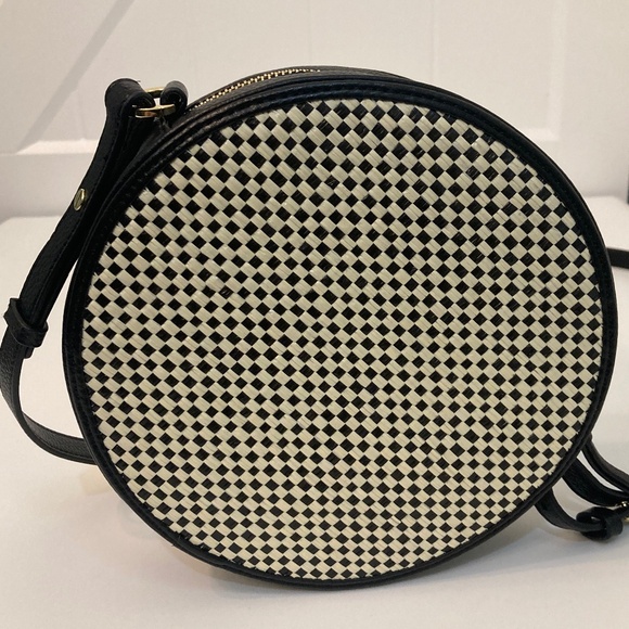 Never Fully Dressed Circle Cross Body Bag Black and White checked - Rare, HTF - Picture 5 of 9